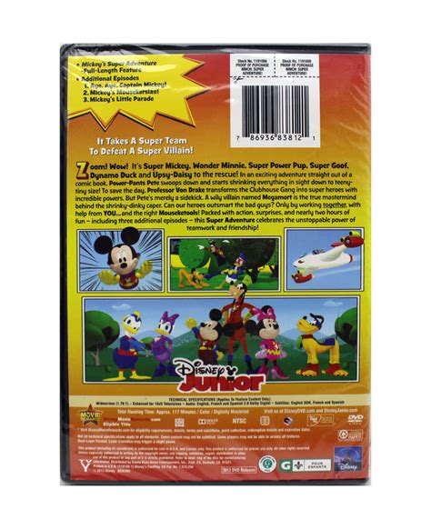 Mickey Mouse Clubhouse Super Adventure Dvd 2013 786936838121 Ebay