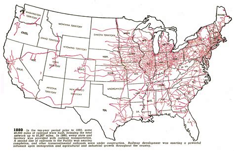 Progressive Development Of Us Railroads 1830 1890 Train Map Map