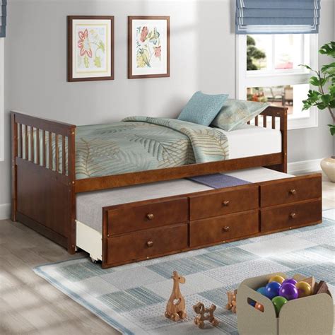 Doesn't get simpler than that! ModernLuxe Captain's Bed Twin Daybed with Trundle Bed and ...