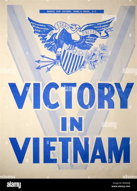 Vietnam War Era Pro War Poster With Patriotic Motif And Text Reading