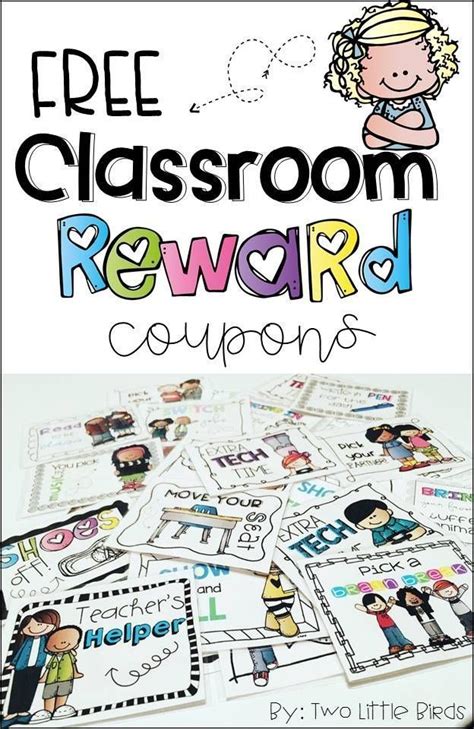 Free Set Of 10 Classroom Reward Coupons Classroom Rewards Classroom
