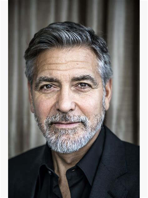 George Clooney Poster Art Sticker For Sale By Malpastadeo Redbubble
