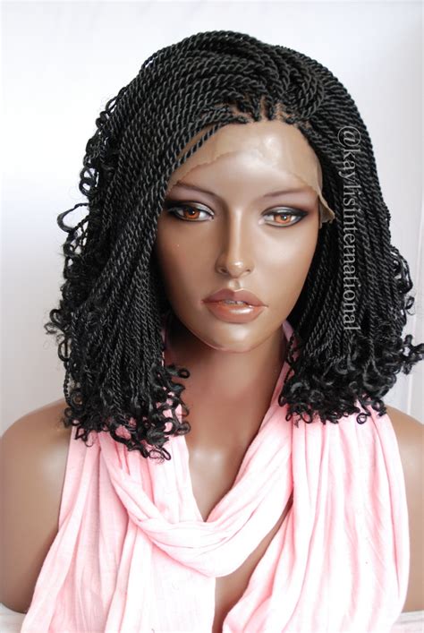 Fully Hand Braided Cornrow Lace Front Wig Helena Color 1 In 14
