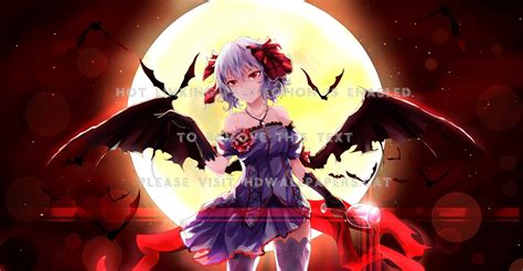 Lady Vampire Dark Anime Demon Red Beautiful