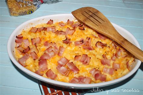 Receta de macarrones con atún. JULIA Y SUS RECETAS: Mac & Cheese. Macarrones con queso
