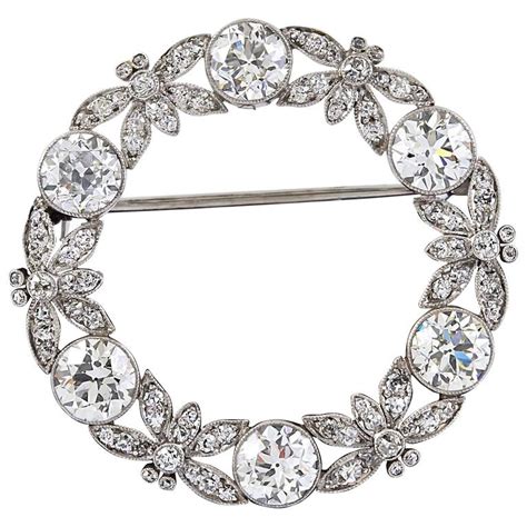 Tiffany And Co Diamond Platinum Pin At 1stdibs