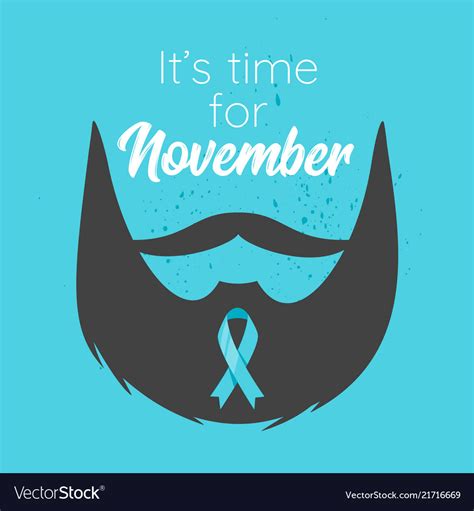 Prostate Cancer Awareness Month Poster Royalty Free Vector