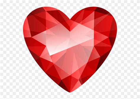 Download Download Red Diamond Heart Png Clipart Clip Art Diamond