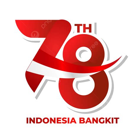 Logotipo Oficial Hut Ri En Con El Texto Indonesia Est