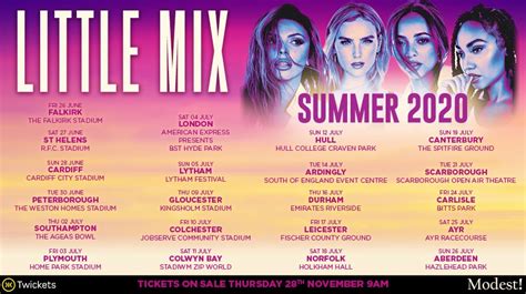 Little Mix Tickets For Huge Summer 2020 Uk Tour On Sale 9am Today