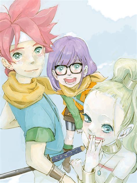 Lucca Ashtear Crono And Marle Chrono Trigger Drawn By Mwr Danbooru