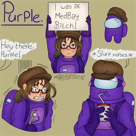 Among Us Character Purple