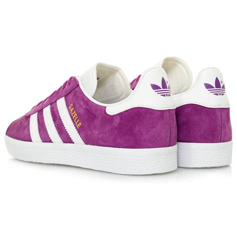 Adidas Originals Leather Gazelle Shock Purple Shoe Lyst