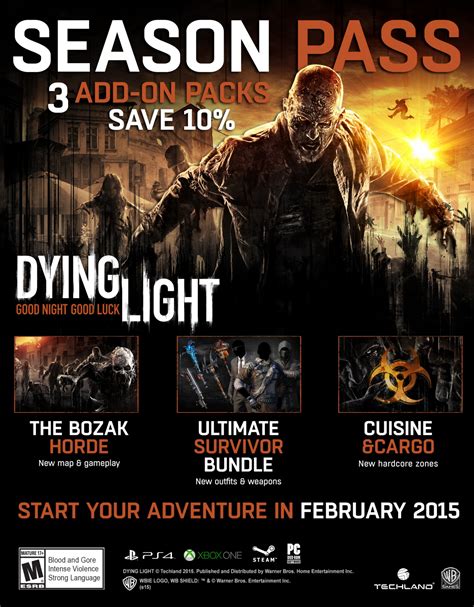 The game is developed by the same company that made the first two dead island games and carries over many features from those games. Downloadable Content | Dying Light Wiki | FANDOM powered by Wikia