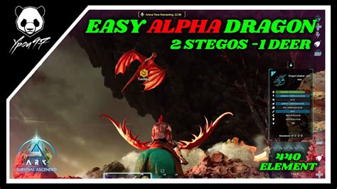 EASY ALPHA Dragon Boss Fight Only 3 People Official PVE ARK