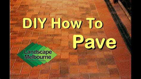 Do it yourself backyard pavers. Do It Yourself DIY Paving Pave Pavers Landscape Melbourne - YouTube