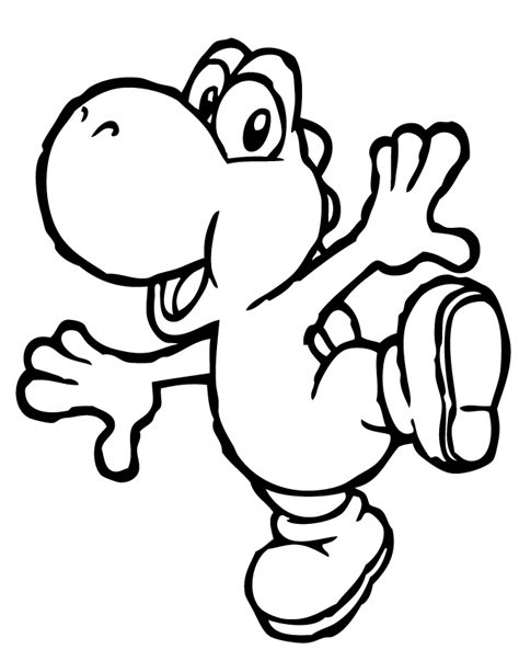 Free Coloring Pages Yoshi Coloring Home