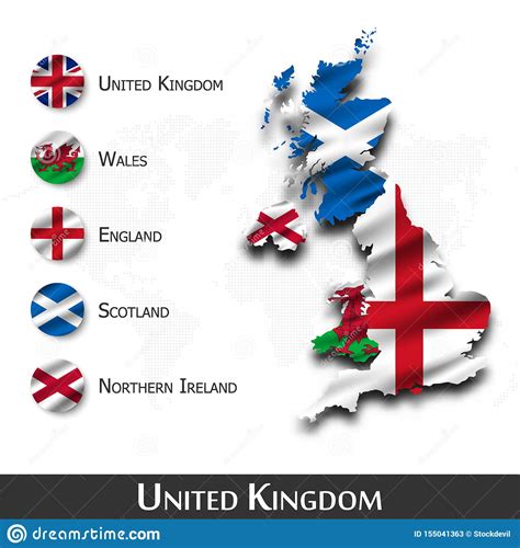 England schottland zum england schottland gutgeschrieben werden. Vereinigtes Königreich Von Großbritannien-Karte Und Von ...