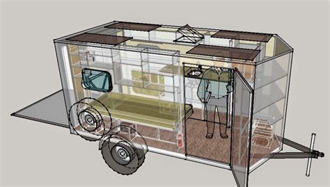 6x12 Cargo Trailer Camper Conversion Floor Plan Iona Lubi