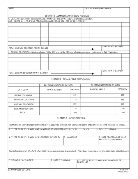 Da Form 3355 Fill Out Sign Online And Download Fillable Pdf
