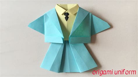 How To Make Easy And Quickest Origami Fashion School Uniform Jacket