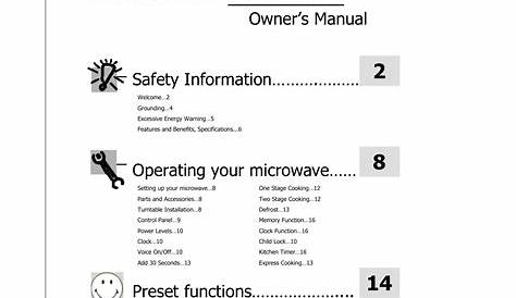 hamilton beach microwave user manual