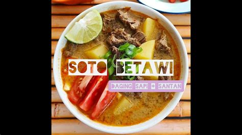 Kemudian dilakukan presto agar empuk dalam jangka waktu 30 menit. Cara Membuat Soto Betawi - Daging Sapi +Santan Susu - YouTube