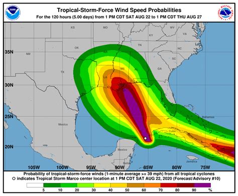 Hurricane Marco Tropical Storm Laura Target Us Gulf Coast Across