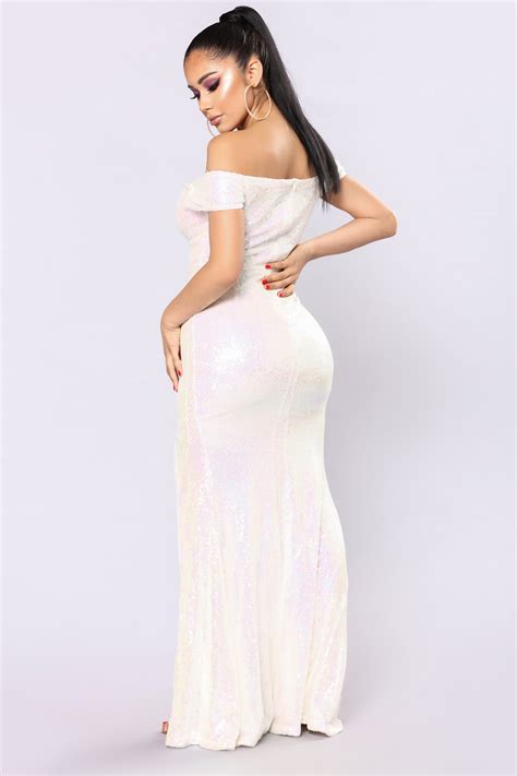 Speechless Sequin Dress White Fashion Nova
