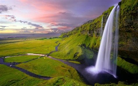 Seljalandsfoss Wasserfall In Island 4k 8k Hintergrundbilder Hd