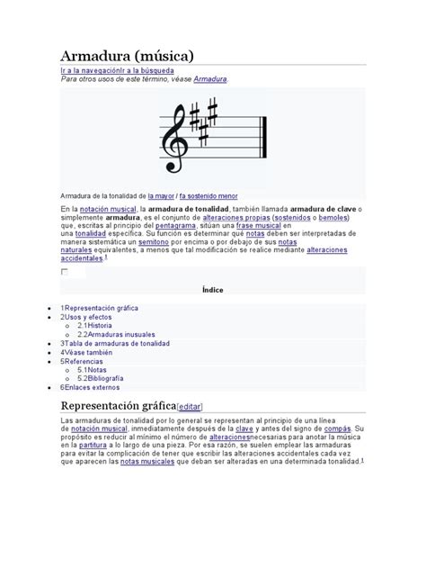 Armadura Música Pdf Composiciones Musicales Musicología
