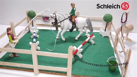 Schleich Horses Riding Arena Diy Schleich Diy Youtube