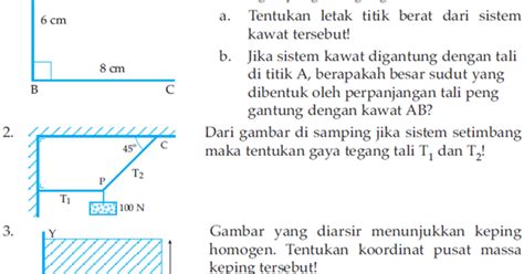 Benda padat yang keras sekalipun jika dipengaruhi oleh gaya yang cukup besar akan berubah bentuknya. Soal Kesetimbangan Partikel - Kesetimbangan Benda Tegar ...