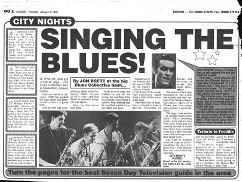 Singing The Blues Newspaper Cutting Living Archive