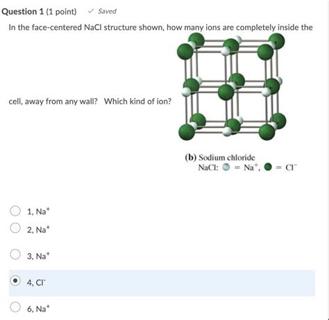 solved question 1 1 point saved in the face centered