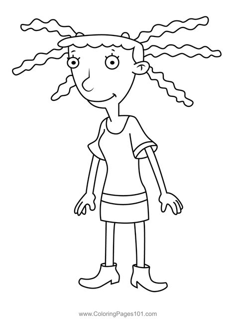 Nadine Hey Arnold Coloring Page Printable Coloring Pages Coloring