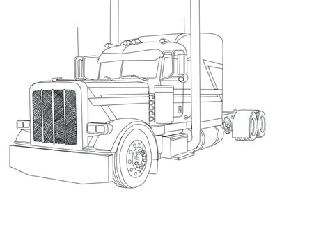 You could also print the image by clicking the print button above the image. Dorable Peterbilt Semi Truck Coloring Pages Ideas ...