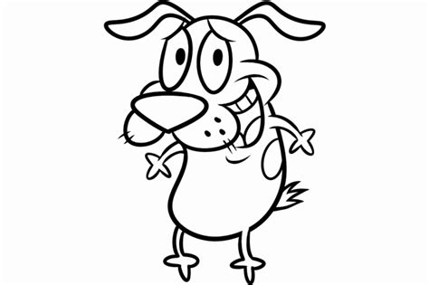 Courage The Cowardly Dog Coloring Sheets Coloring Pages