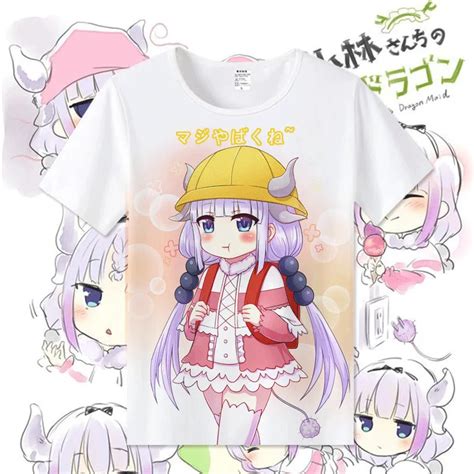 Anime Kobayashi San Chi No Maid Dragon Miss Kobayashis Dragon Maid Kanna Kamui Cosplay Tshirt