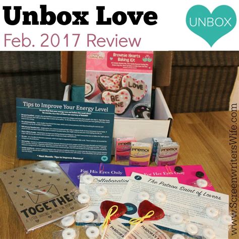Unbox Love Date Night Box Review Feburary 2017