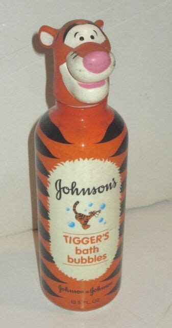Disney Johnson And Johnson Bath Bubbles Bottle Tigger From Winnie The