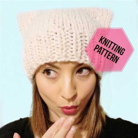 Pussy Cat Hat Knitting Patternpussy Cat Hat Patternpussy