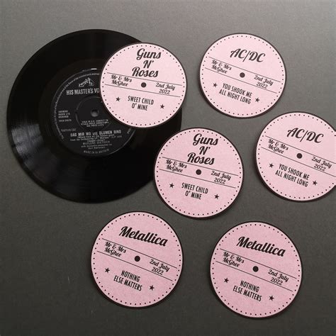 Personalised Record Label Stickers For 7 Vinyl Record Etsy Uk