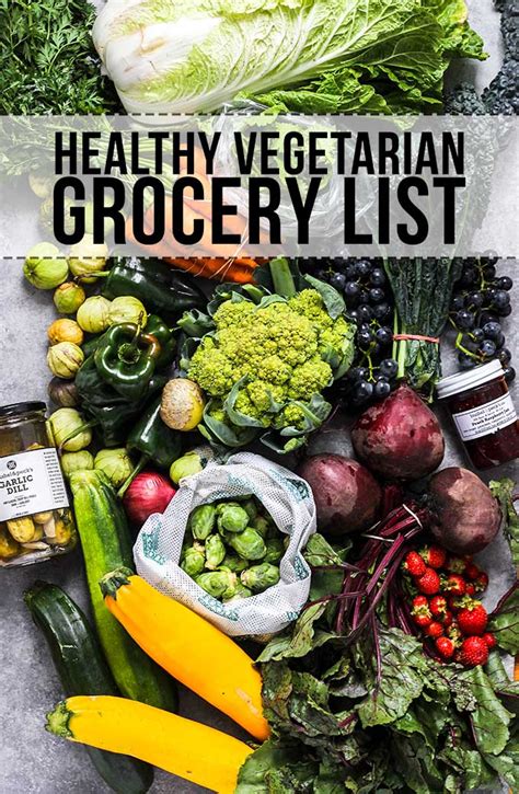 Healthy Vegetarian Grocery List | Dietitian Debbie Dishes