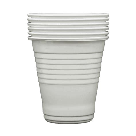 Plastic Drinking Cups 200ml White 1000 Ct Wishmed