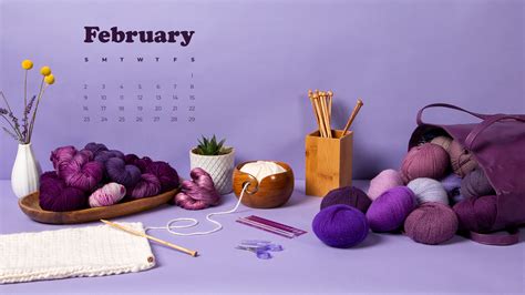 (new year, for example) to permanently. Free Downloadable February Calendar - KnitPicks Staff ...