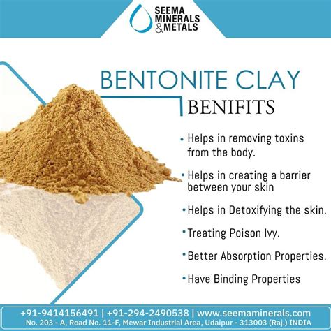 Trusted Source For Pharmaceutical Grade Bentonite Clay In India