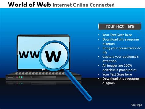 World Of Web Internet Online Connected Powerpoint Slides And Ppt