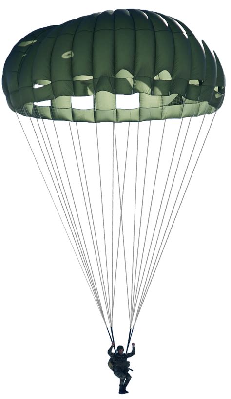 Download Green Military Parachute Transparent Png Stickpng