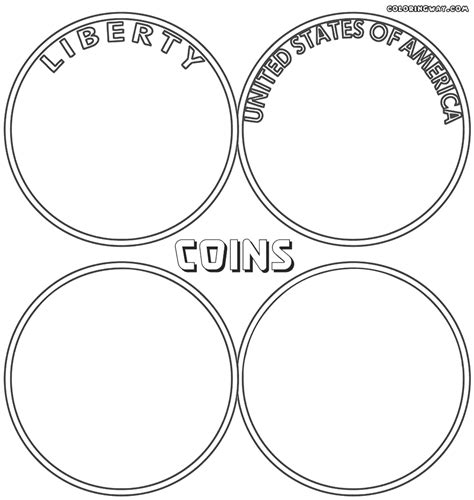 Browse the pdf files below to print and color your own coins. Coin coloring pages | Coloring pages to download and print